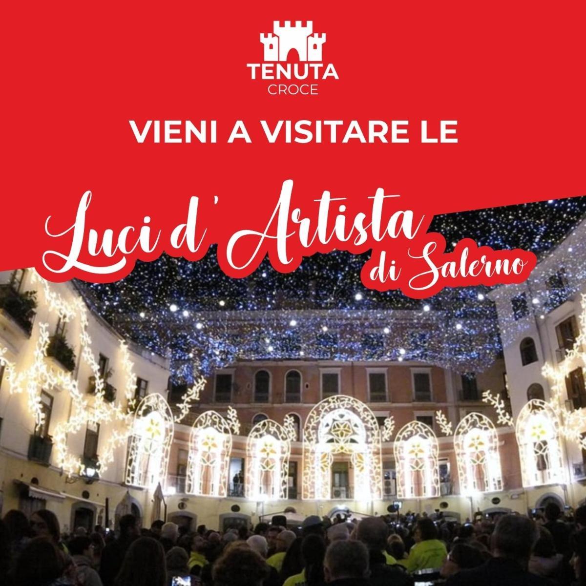 Tenuta Croce Appartamento Karol-Piscina-Vista Mare Salerno Kültér fotó